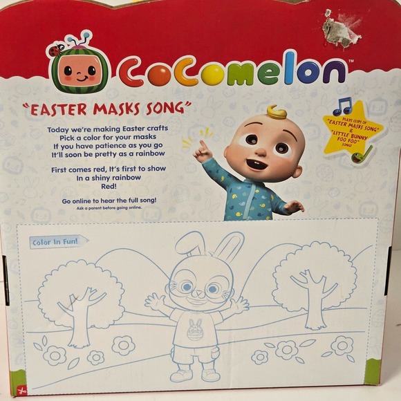 CoComelon Springtime JJ w/ Wearable Easter Mask! Talks/Sings! - Picture 3 of 4